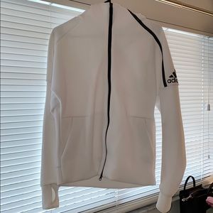 Women’s White Adidas hoodie Size M